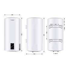 Водонагрівач електричний Thermo Alliance 80 л SLIM вертикальний сухий ТЕН 2,0 кВт D80V20J(D)2-K