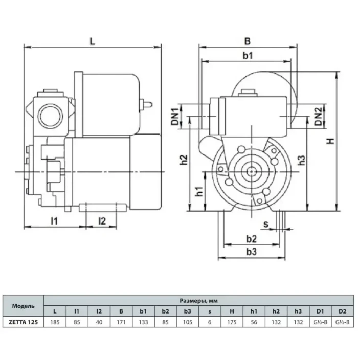 Станція  ZETTA 125  (180Вт) НАСОСЫ+