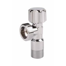Кран угловой Thermo Alliance Standart (ручка шестигранник) с вент.буксой 1/2"Н х 3/4"Н SF3441520
