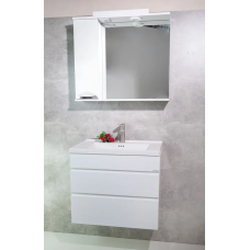 Тумба подвесная  для умывальника 70-Graff Alesandro (комплект) Solo Barco Blanco (2 ящика.)