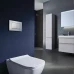 Клавіша для інсталяції унітазу Geberit DELTA 20 square подвійний змив хром матовий