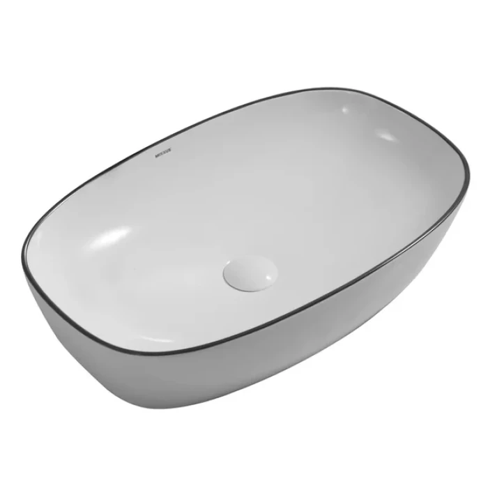 Умывальник накладной овальный 500х380х140 MIXXUS PREMIUM DIVERSE-0109 керамическая