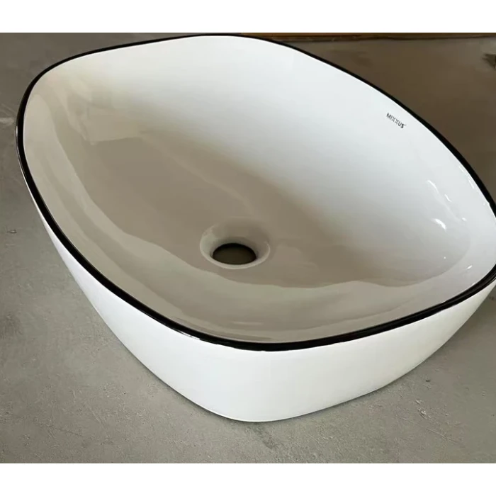 Умывальник накладной овальный 500х380х140 MIXXUS PREMIUM DIVERSE-0109 керамическая