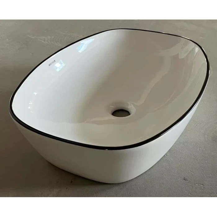 Умивальник накладний овальний 500х380х140 MIXXUS PREMIUM DIVERSE-0109 керамічнна