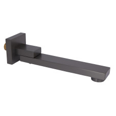 Излив Qtap (59,4x59,4x247) для душевой системы скрытого монтажа Gemini Gunmetal Black PVD QTGEM594594247GMB50130