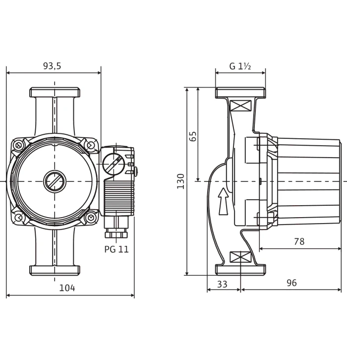 Насос  WILO  STAR RS 25/6 130
