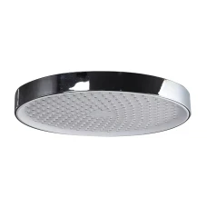 F015-25 лійка стельова кругла 250mm хром-білий (коробка) {20/1}