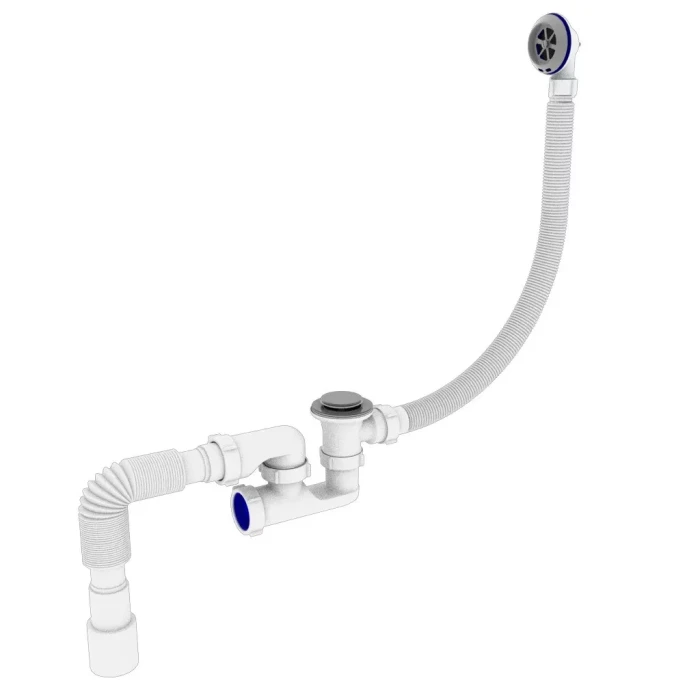 Сифон для ванни Kronoplast В-0550 К 40/50 Сlick-Сlack з переливом (SR27200133)
