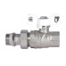 Кран шаровой "Американка" SD Forte 1/2" с антипротечкой прямой SF222W15