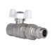 Кран шаровой "Американка" SD Forte 1/2" с антипротечкой прямой SF222W15