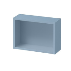 Полка настенная 40х27,8 Larga CERSANIT открытая, голубая