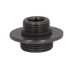 Гайка крепления стойки Qtap (19,5х35х35) для душевой системы Vlasta New Gunmetal Black PVD QTVLA1953535GMB49700