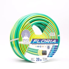 Шланг для поливу Evci Plastik Floria ПВХ Ø 3/4" чотиришаровий, армований, бухта 20 м