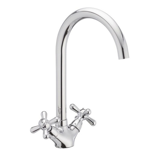 Змішувач для кухні 2-х ручковий HAIBA DOMINOX Chr-275(HB0091)