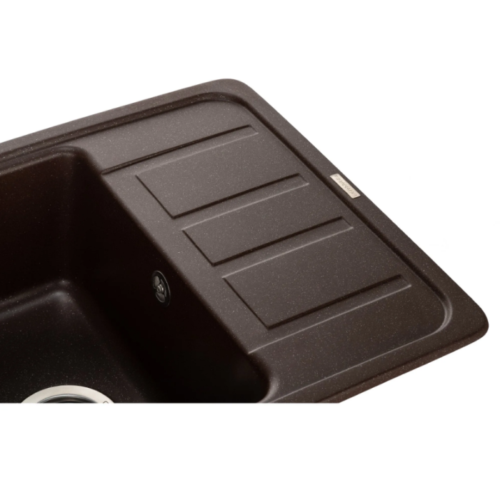 Мойка для кухни из искуственого камня Granado ALANIS 574x460x197 прямоугольная marron + сифон
