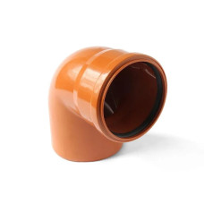 Канализационный Угол 200мм 90° наружная канализация ПВХ TEHNO WORLD