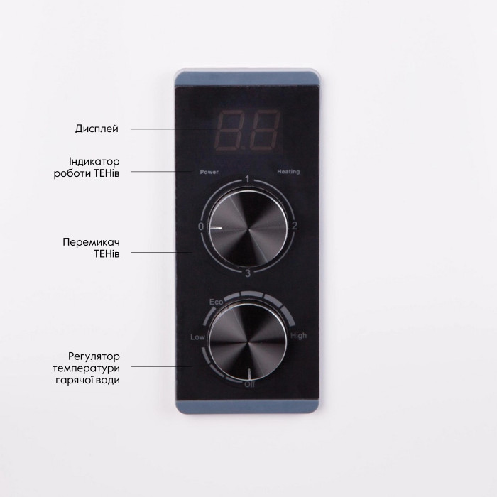Бойлер электрический Thermo Alliance 100 л плоский вертикальный, сухой ТЭН 2 кВт (0,8+1,2) DT100V20G(PD)-D/2