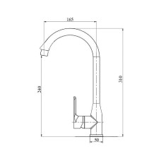 Смеситель для кухни Brinex 35B 007