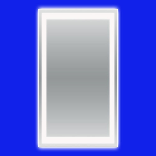 Дзеркало зі світлодіодною LED підсвіткою прямокутне 70х90 AURA СД-4 сенсор, ambient, з кнопкою