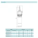 Занурювальний насос SHIMGE QDY3-55/4-1.5K2 Нмах 67м, Qмах 95л/хв, Ø185мм DN2"
