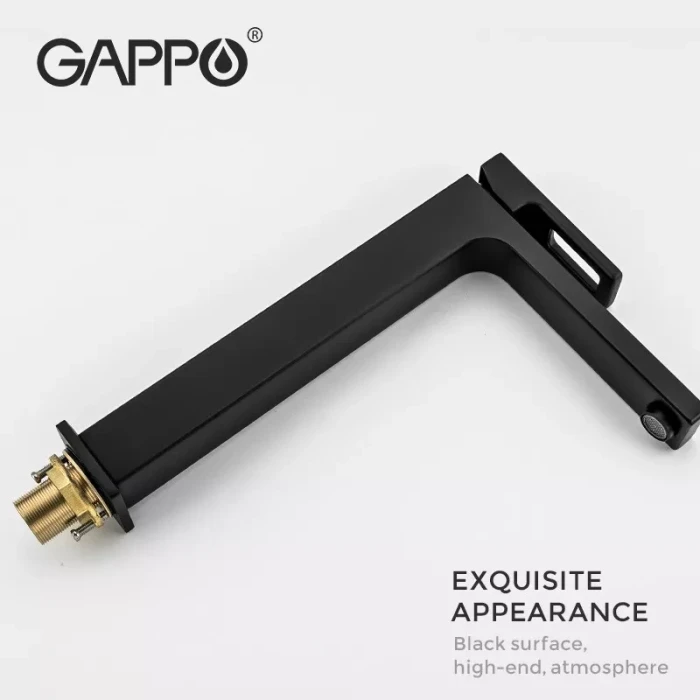 Змішувач для умивальника GAPPO G1017-62, чорний Змішувач для умивальника GAPPO G1017-62, чорний
