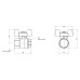 Кран шаровой SD Plus 3/4" ВР для воды (бабочка) SD602NW20PN40