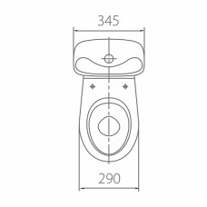 Унітаз компакт дитячий Kolo BAMBI 3/6 109900UA з поліпропіленовим сидінням 