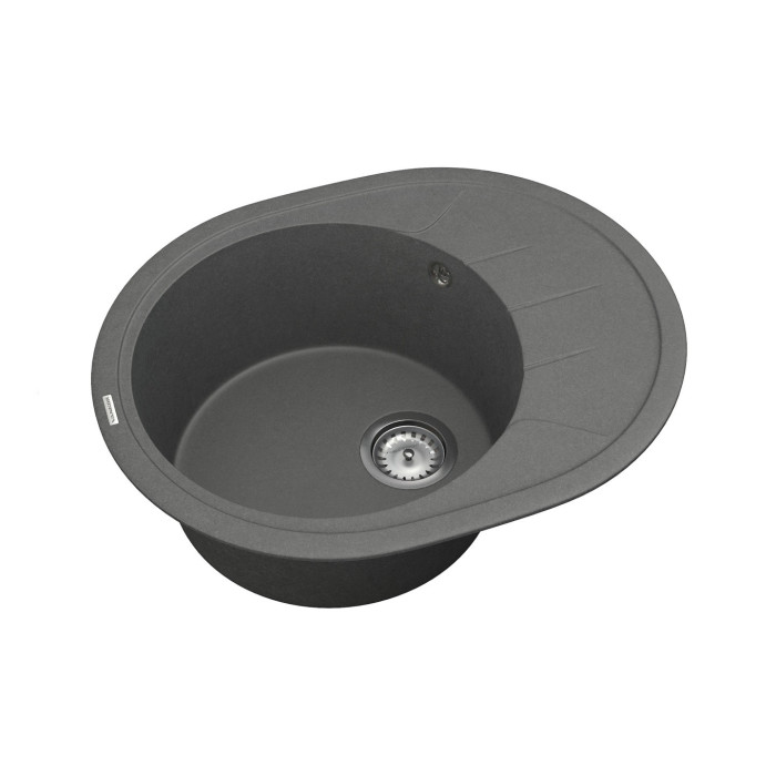 Мойка Vankor Sity  620х500х200 овал. Gray + сифон