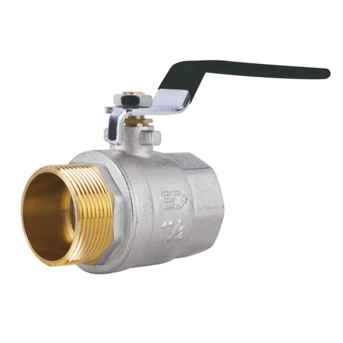 Кран шаровой SD Plus 1" 1/2 ВН для воды (рычаг) SD605W40