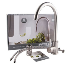 Змішувач Imperial (8115) для кухні U-подібний з нержавійки