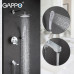 Комплект скрытого монтажа GAPPO (смеситель,верхний душ,ручной душ) белый хром