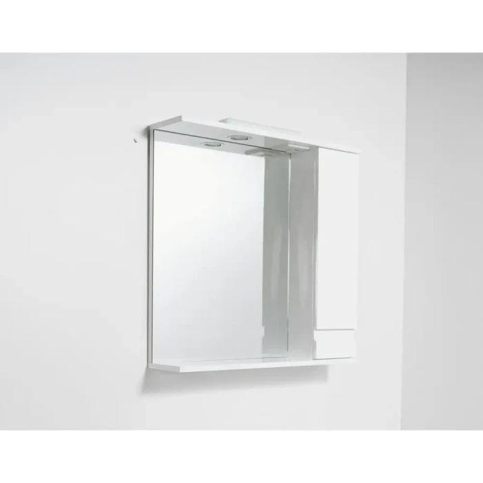 Зеркало-шкаф с полкой 55x71х17 НЕВАДА белый (L)