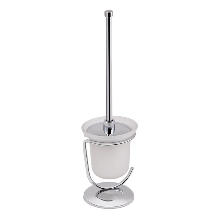 Йоржик для унітазу підлоговий, матове скло Lidz (CRG)-121.05.03