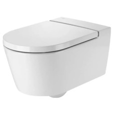 Унітаз підвісний ROCA INSPIRA Round Rimless 560х370 мм горизонтальний випуск, (A346527000) 