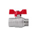 Кран шаровой SD Forte 1" ВН для воды (бабочка) SF607W25