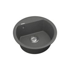 Мийка для кухні Vankor Easy EMR 01.45 Gray кругла з сифоном