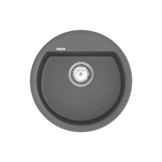Мийка для кухні Vankor Easy EMR 01.45 Gray кругла з сифоном