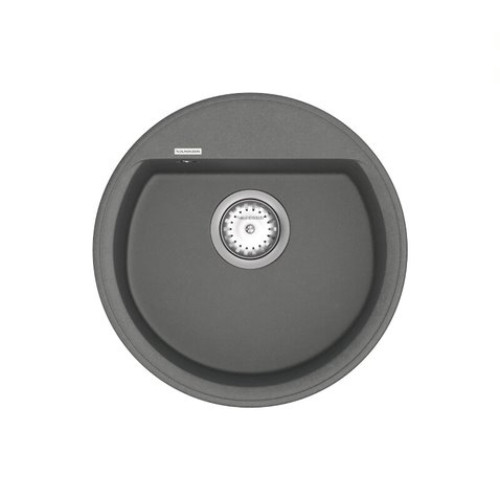 Мийка для кухні Vankor Easy EMR 01.45 Gray кругла з сифоном