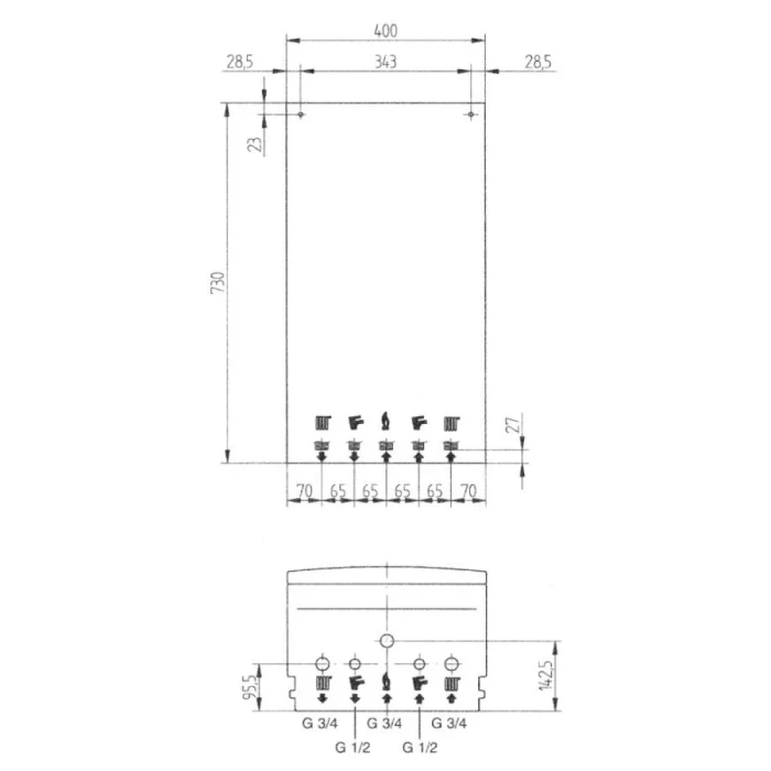 Котел газовый BAXI ECO Home 24 2-контурный турбо