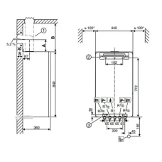 Конденсационный котел BOSCH Condens  7000iW 14 кВт 1 контурный