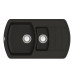 Мийка для кухні Vankor Norton NMP 04.86 Black прямокутна з сифоном