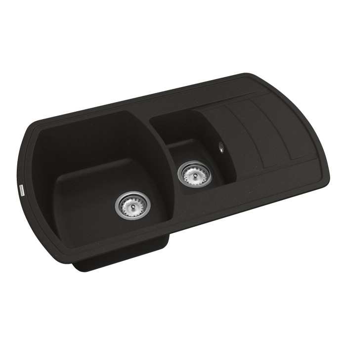 Мийка для кухні Vankor Norton NMP 04.86 Black прямокутна з сифоном
