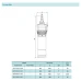 Занурювальний насос SHIMGE QDY6-32/3-1.1K2, Нмах 50м, Qмах167 л/хв, Ø185мм DN50"