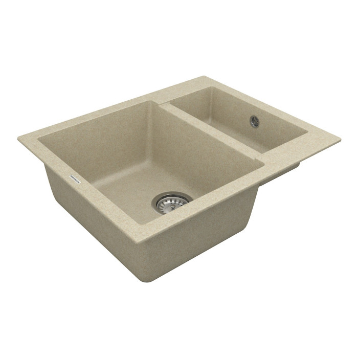 Мийка для кухні Vankor Orman OMP 03.61 Beige прямокутна з сифоном
