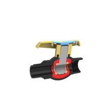 Кран шаровый 1  НВ SantehPlast