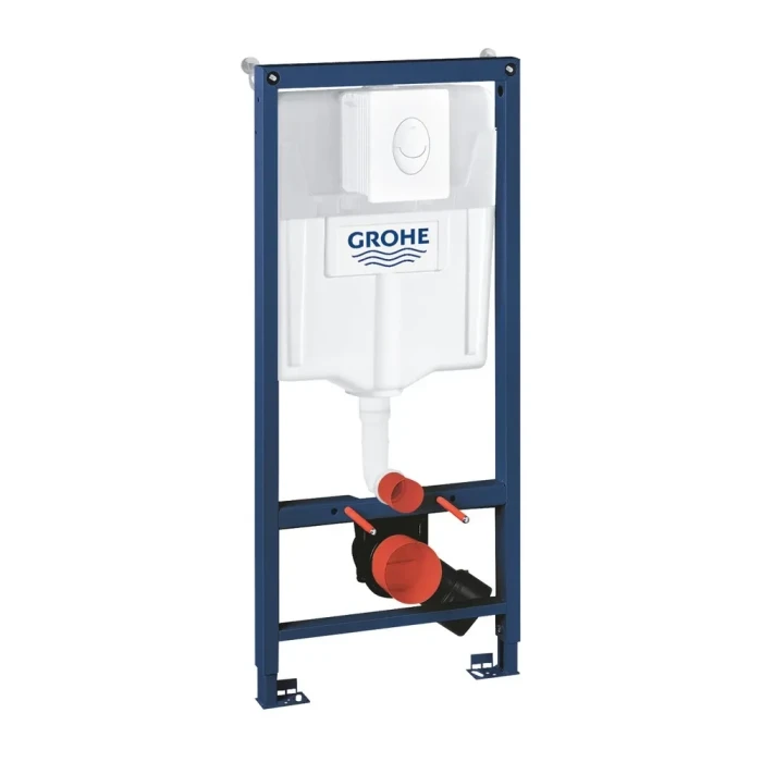 Інсталяція підвісного унітазу GROHE Rapid 3 в 1 кнопка овал біла, без прокладки 38722001