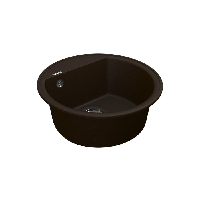 Мийка для кухні Vankor Easy EMR 01.45 Chocolate кругла з сифоном