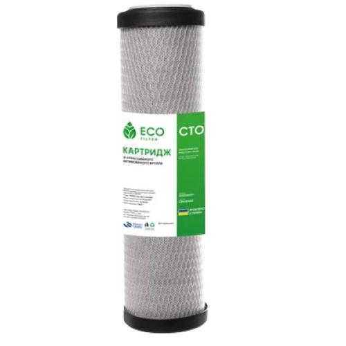Картридж  уголь спресованный актив. ECO Filter 10