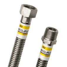 Шланг газовый ECOFLEX Н-В - 1/2 нержавеющая сталь   0,4 м  