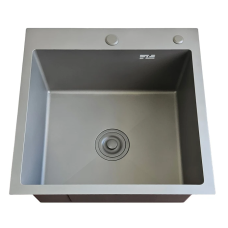 ID 5050-G Мойка для кухни 500x500x215мм, (3.0/0.8мм), сифон, дозатор, кошик, PVD Grey {1/1}